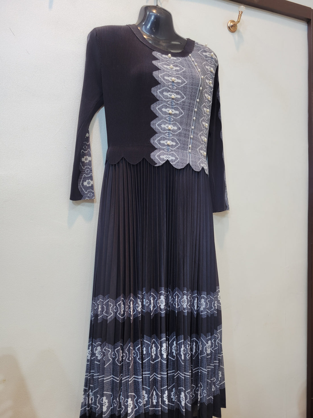 Korean Frock (Black White)