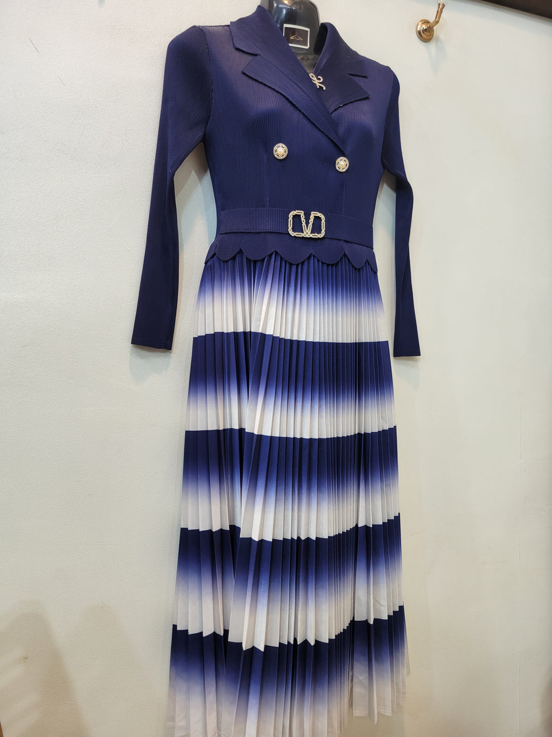 Korean Elegant Frock (Blue)