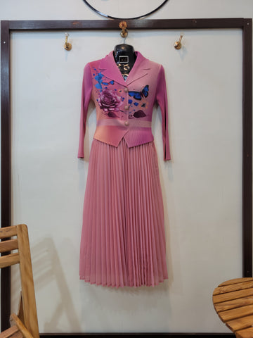 Korean Butterfly Frock (Pink)