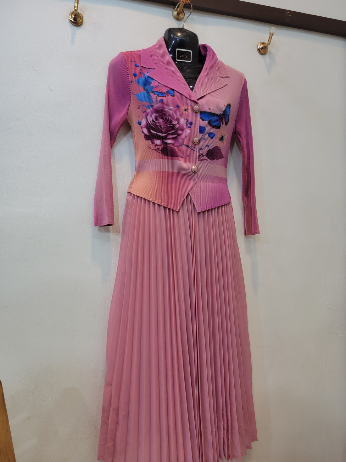 Korean Butterfly Frock (Pink)