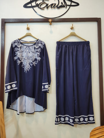Dusty Rose Coord (Navy Blue)