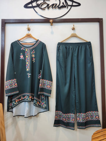 Floral Luxe Coord (Bottle Green)