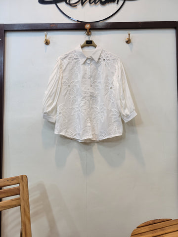 Kari Blossom Shirt (White)