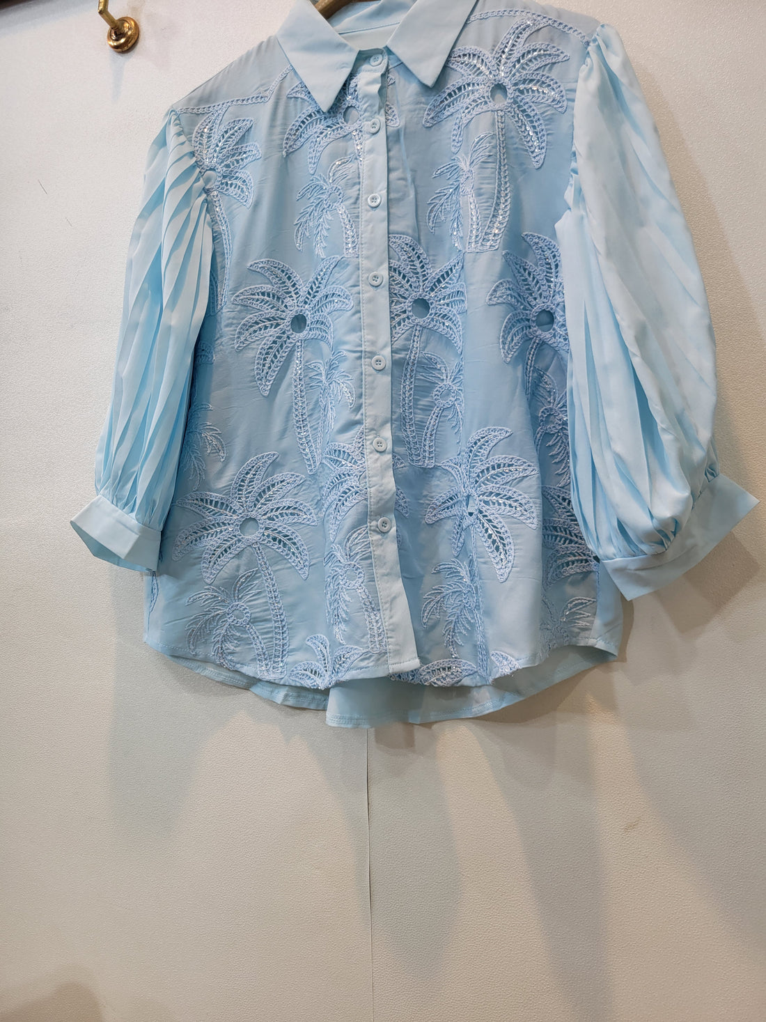 Kari Blossom Shirt (Sky Blue)