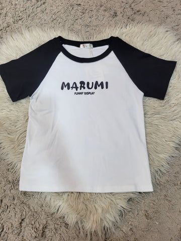 Crop T-Shirt Marumi (Black)