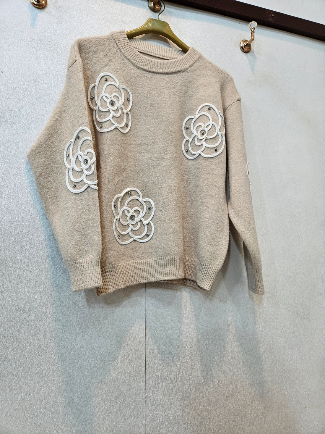 Flower Sweater (Off White)